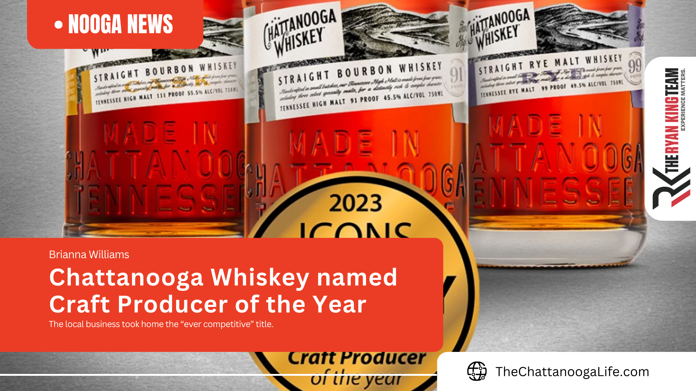 Chattanooga Whiskey named Craft Producer of the Year