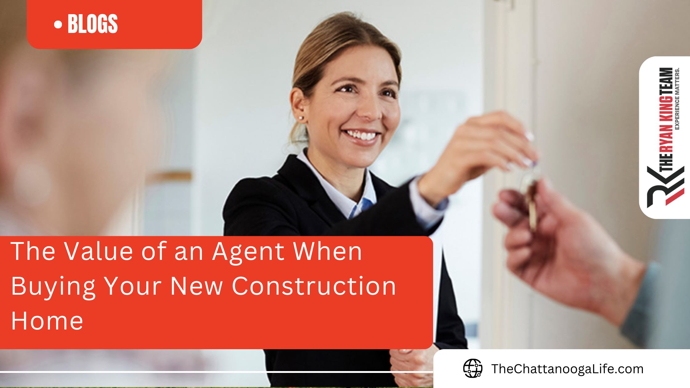 woman agent you new construction home